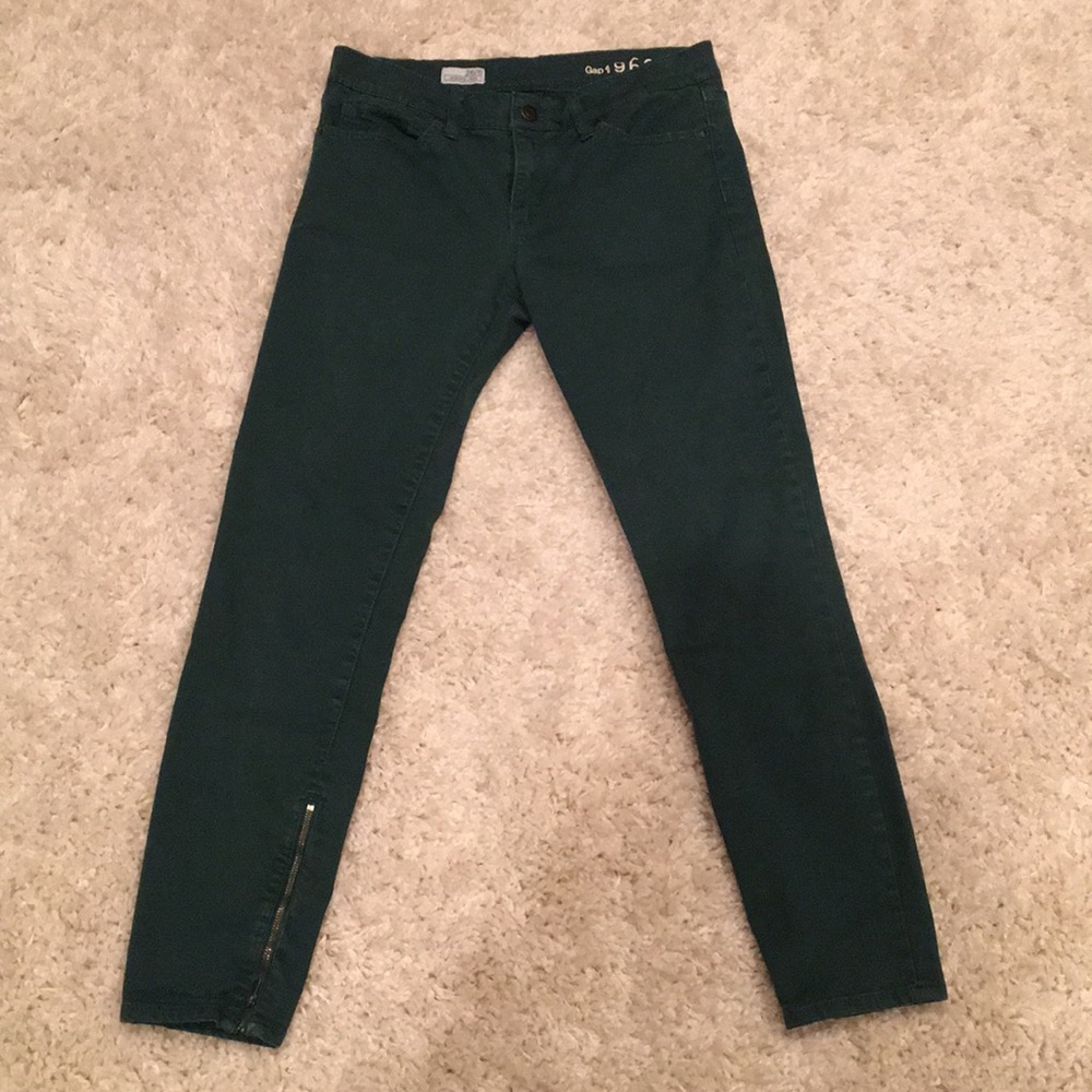 Dark Green Gap Skinny Jeans